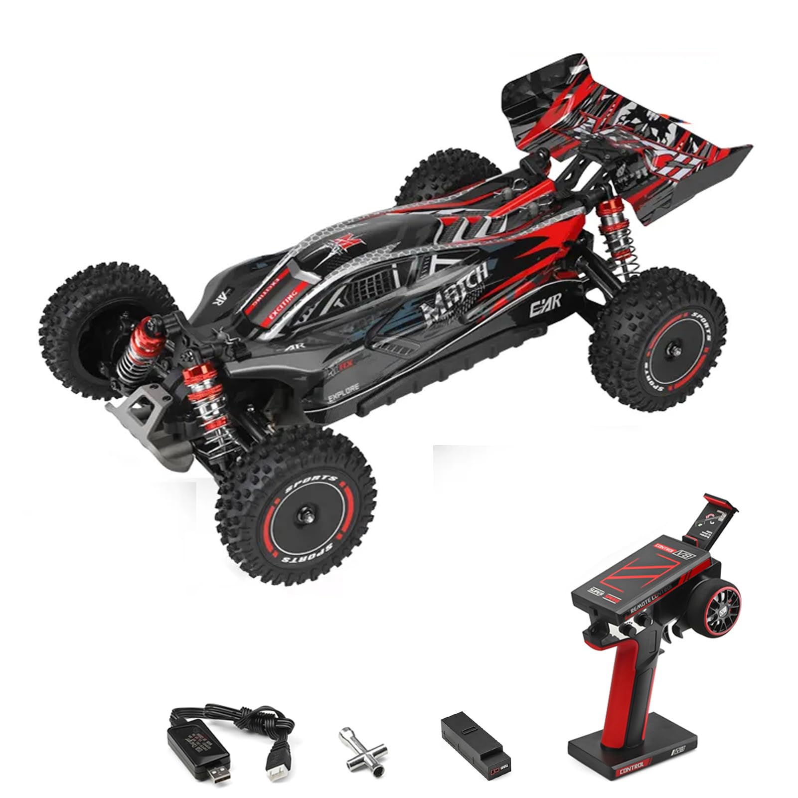 Coche de Control Remoto Goolrc Wltoys 124010 1:12 55km/h 4wd - Venta Internacional