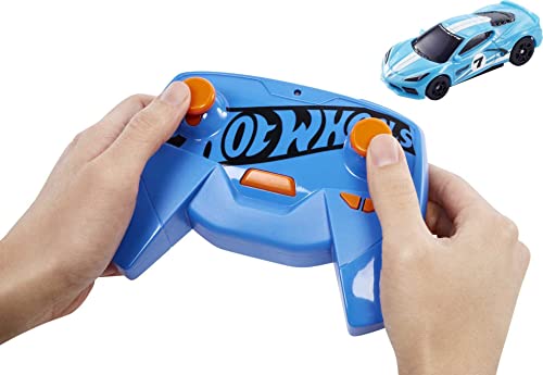 Foto 5 pulgar | Carro con Control Remoto Corvette Hot Wheels Rc C8 a Escala 1:64  - Venta Internacional