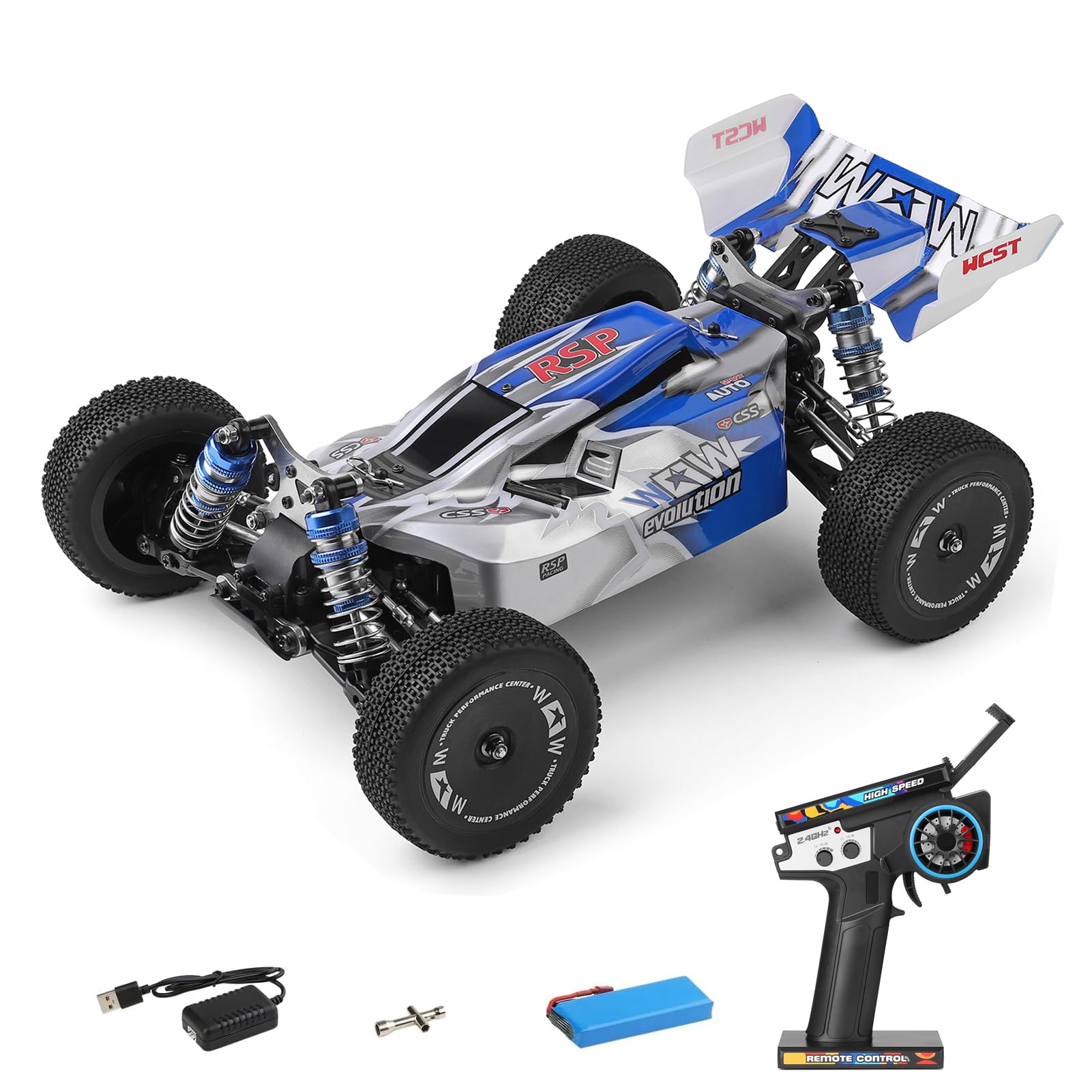 Coche de Control Remoto Goolrc Wltoys 144011 a Escala 1:14 65 Km/h - Venta Internacional