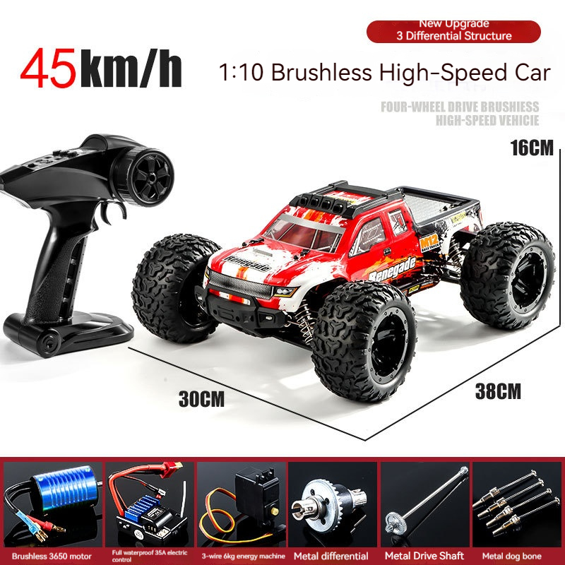 Foto 3 | Coche A Control Remoto Haiboxing 2996a 1:10 sin Escobillas Rojo - Venta Internacional