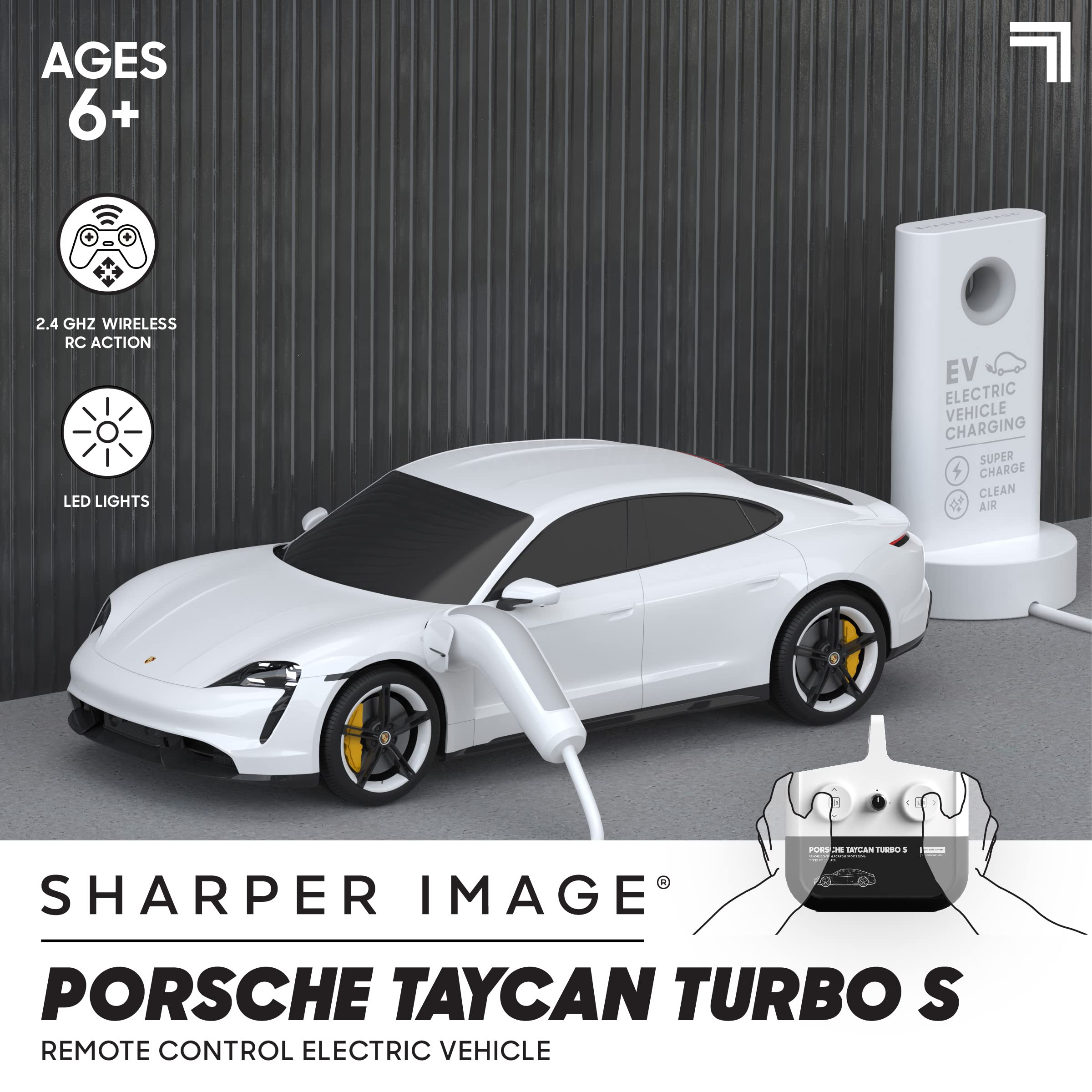 Foto 2 | Control Remoto Car Sharper Image Porsche Taycan Turbo S - Venta Internacional