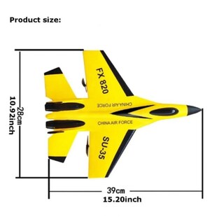 Foto 3 | Planeador Acrobático Su-35 A Control Remoto Amarillo - Venta Internacional