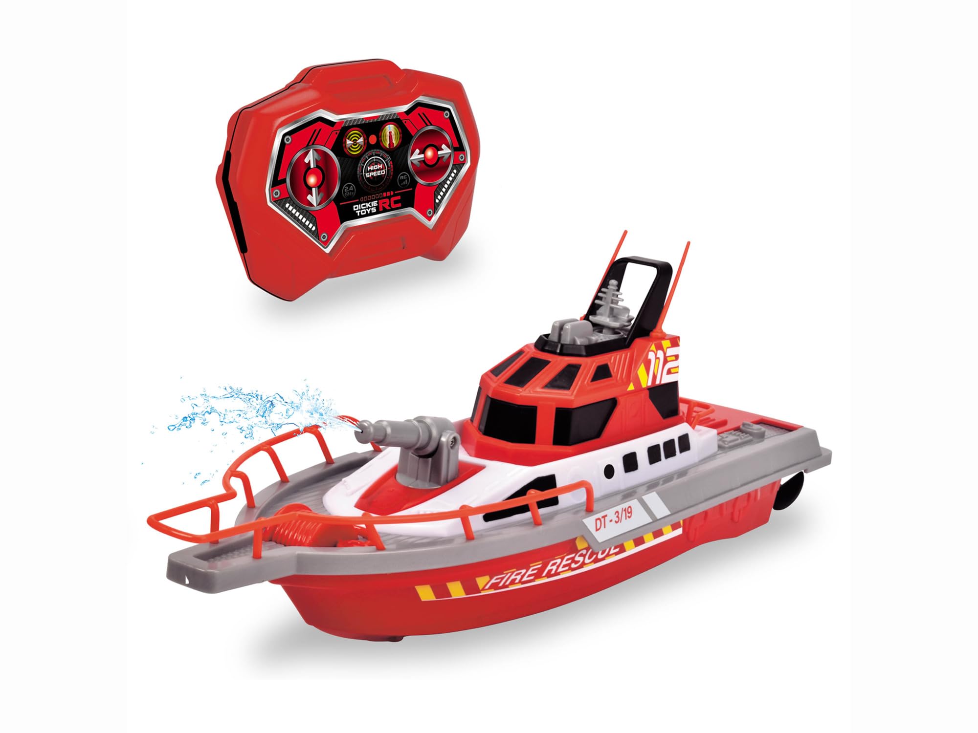 Foto 6 pulgar | Bote de Rescate Rc Dickie Toys 15 con Bomba de Agua que Funciona - Venta Internacional