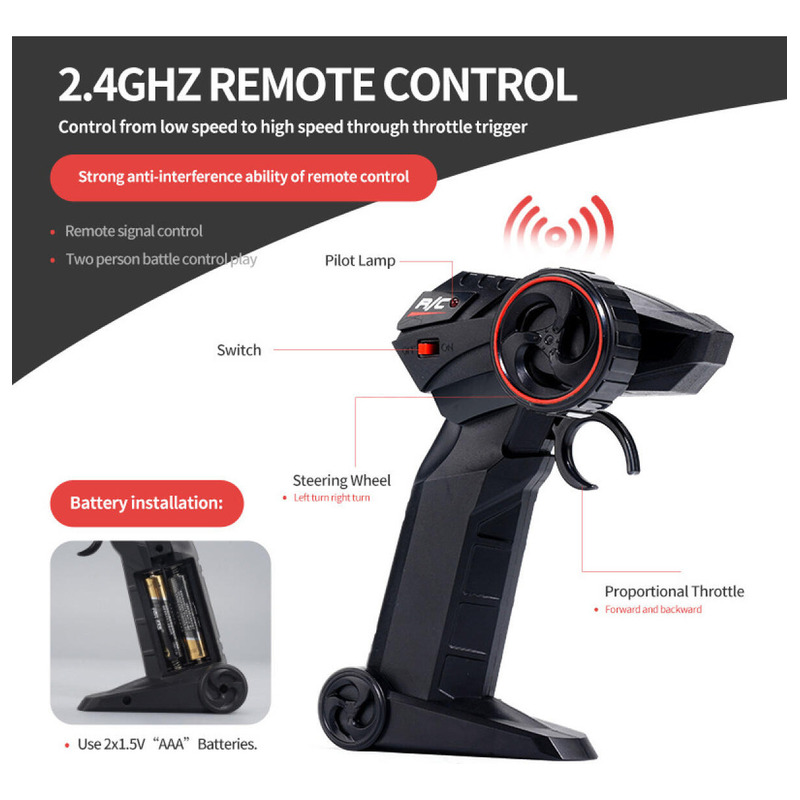 Foto 5 pulgar | Carro con Control Remoto de Juguete Flash Stunt Racing JJRC para Niños - Venta Internacional