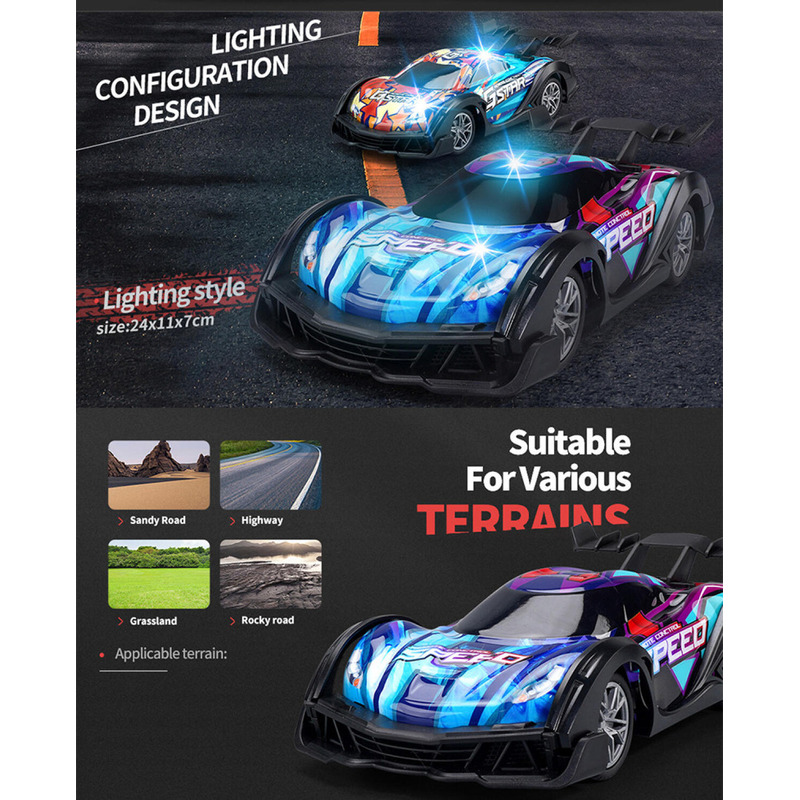 Foto 7 pulgar | Carro con Control Remoto de Juguete Flash Stunt Racing JJRC para Niños - Venta Internacional