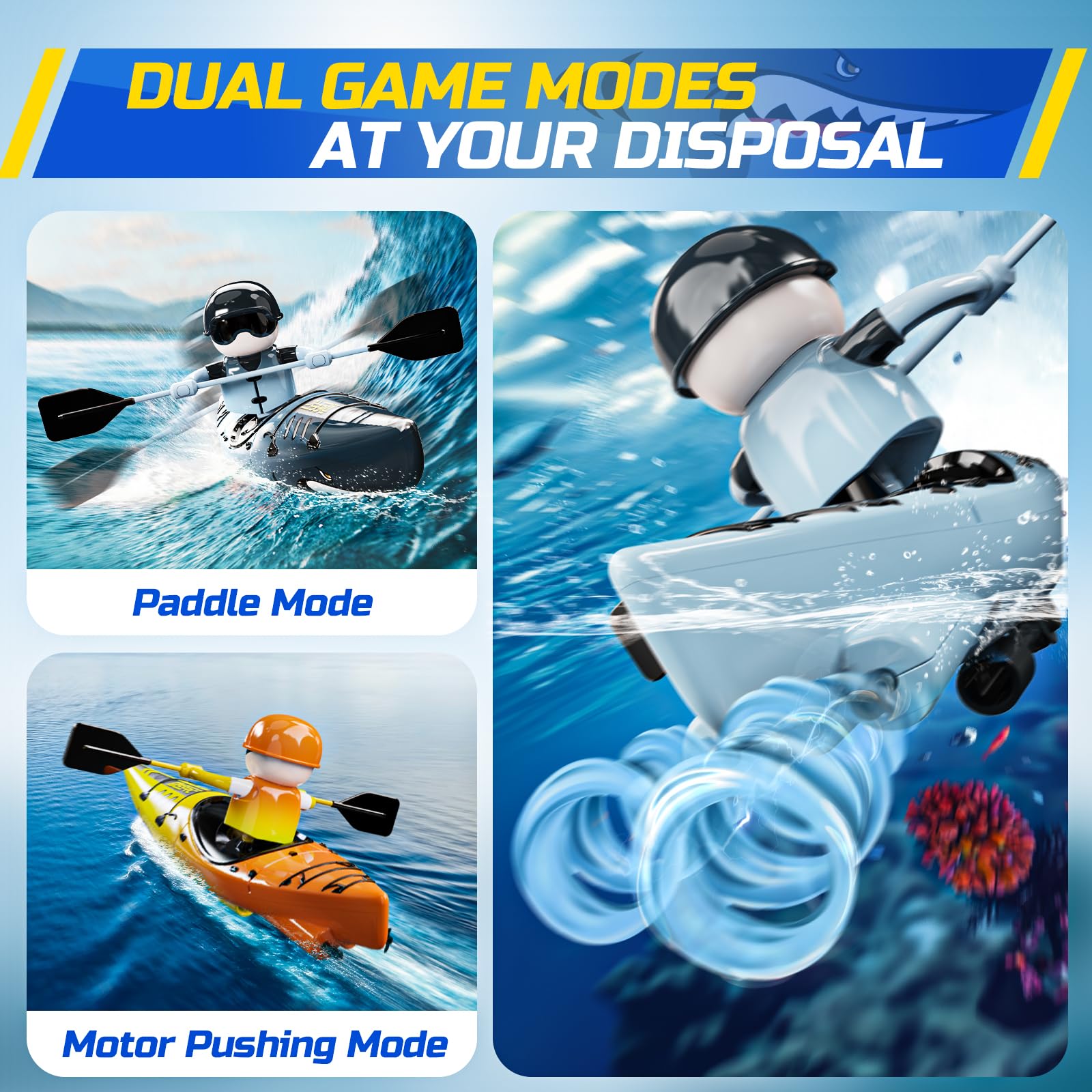 Foto 4 | Figura Deer Kayak Shark Rc con Control Remoto-Venta Internacional