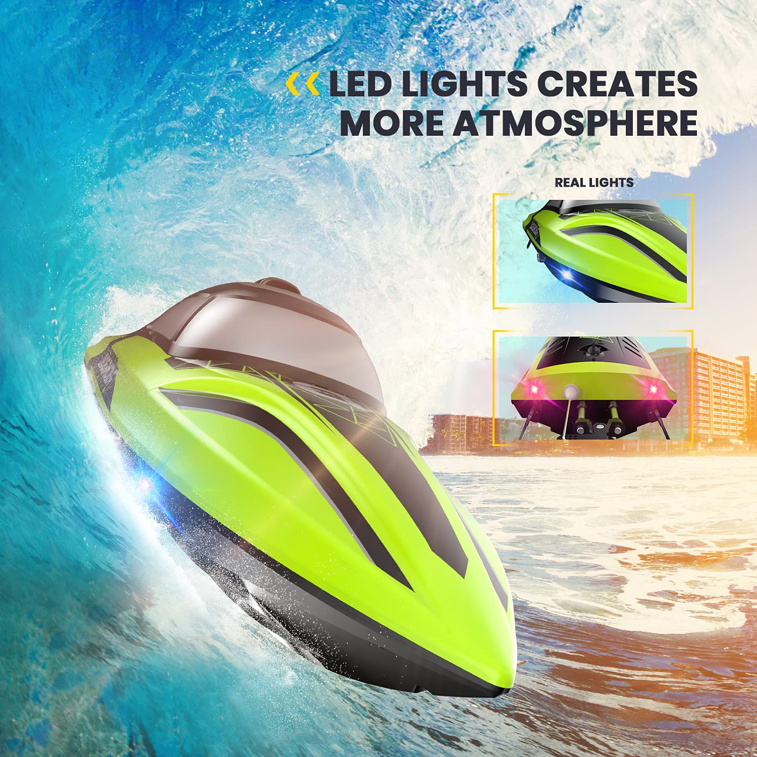 Foto 4 pulgar | Barco Rc Deerc 2008 con Luz Led - Venta Internacional