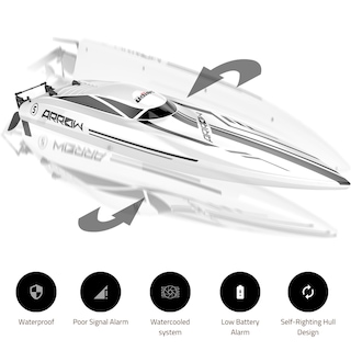Foto 3 | Bote Rc Cheerwing 25 sin Escobillas de 48 Km/h - Venta Internacional