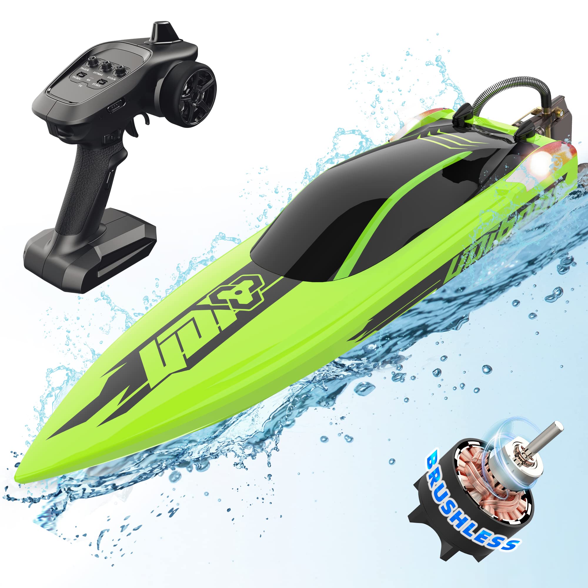 Foto 2 pulgar | Bote Rc Racing Boat Cheerwing 22 40 Km/h con Led - Venta Internacional