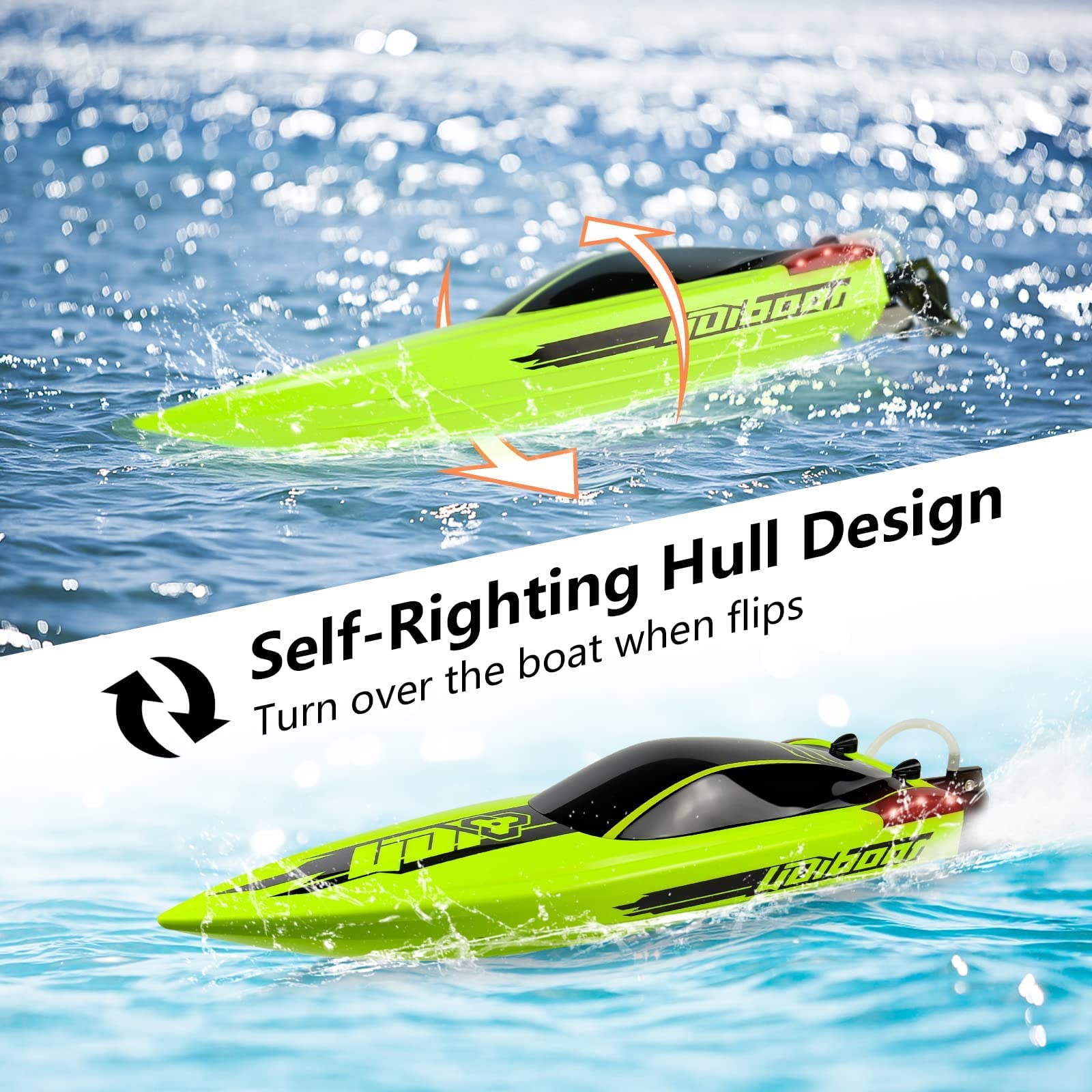 Foto 5 pulgar | Bote Rc Racing Boat Cheerwing 22 40 Km/h con Led - Venta Internacional