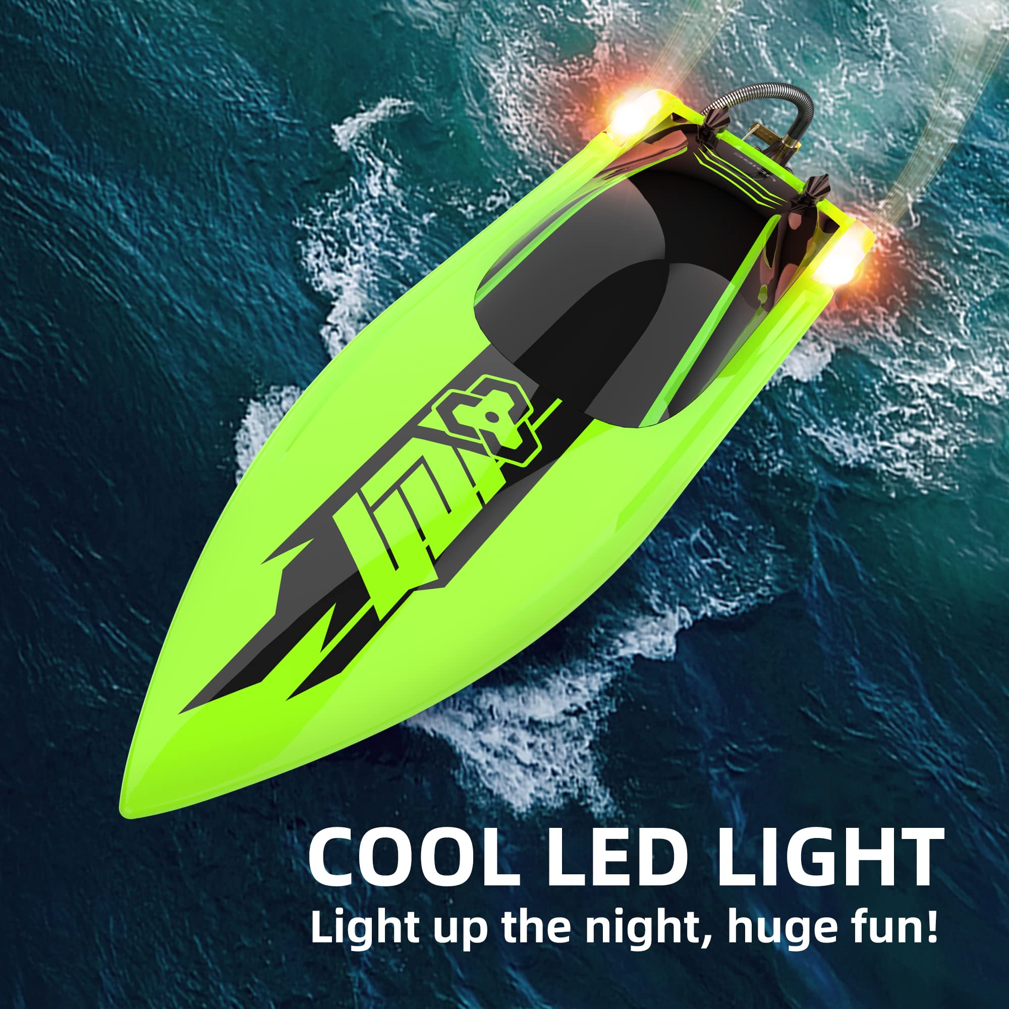 Foto 7 pulgar | Bote Rc Racing Boat Cheerwing 22 40 Km/h con Led - Venta Internacional