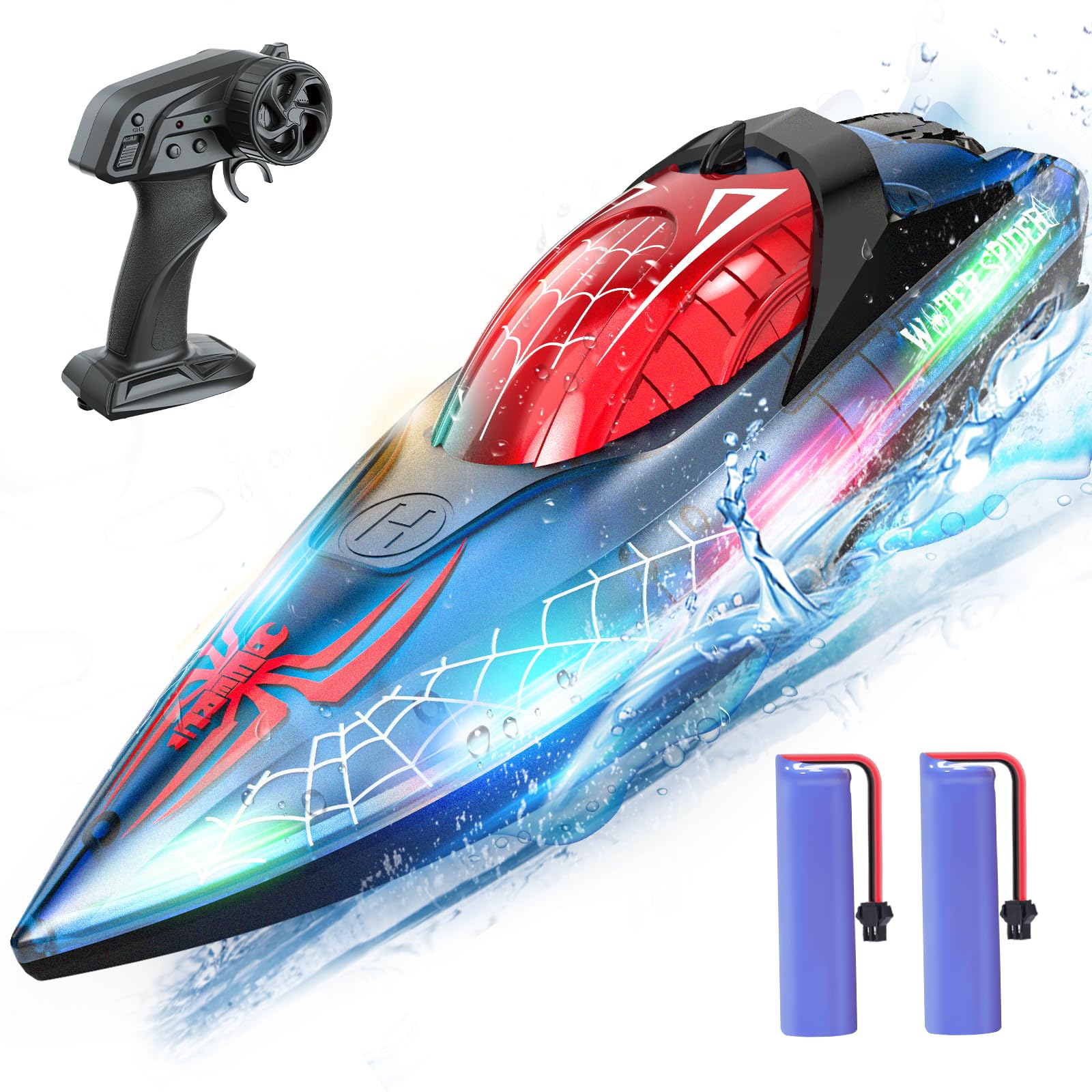 Foto 2 pulgar | Barco Rc Spider Deerc con Luz Led de 2,4 Ghz - Venta Internacional