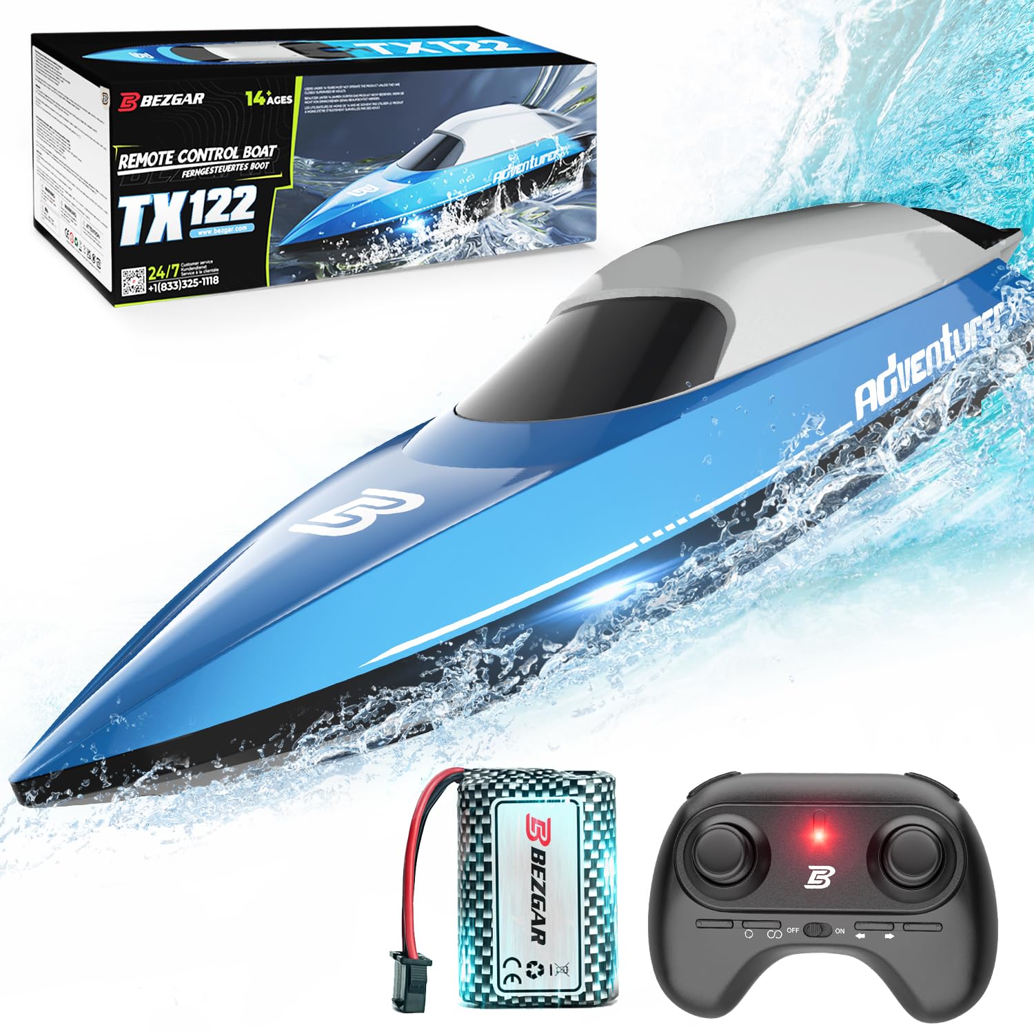 Barco Rc Bezgar Tx122 2,4 Ghz 20 Mph - Venta Internacional