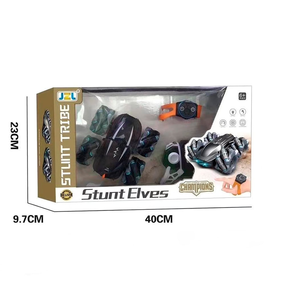 Foto 4 pulgar | Coche de Acrobacias RC Elf Negro con Control Remoto y por Gestos - Venta Internacional