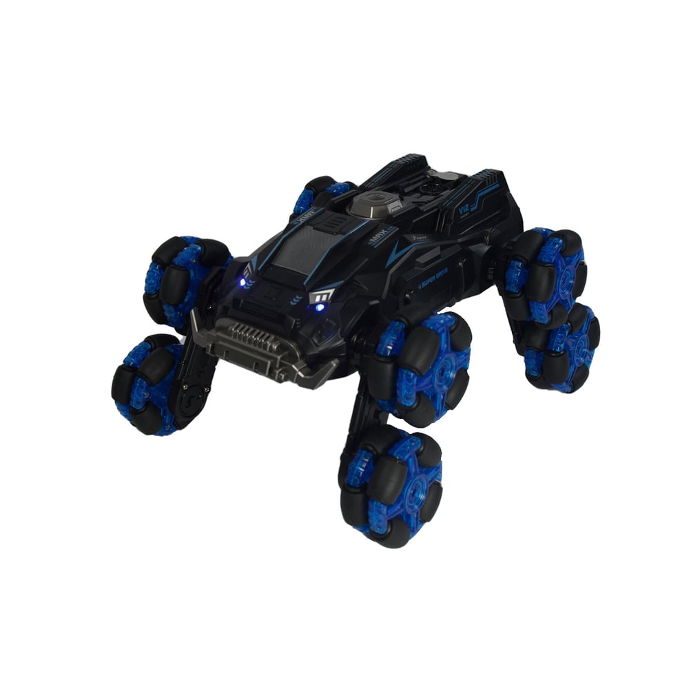 Foto 6 pulgar | Control Remoto Rc Car Gesture 8 Ruedas Transformable Azul - Venta Internacional