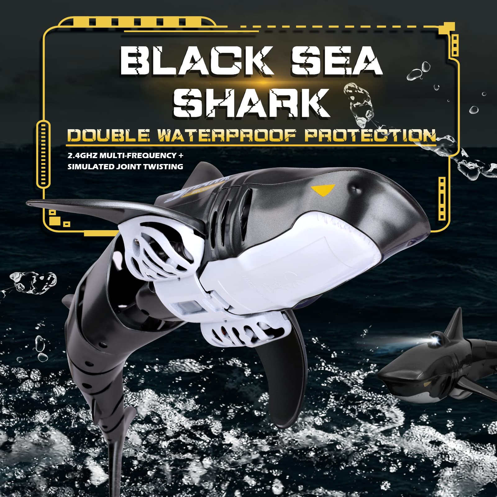 Foto 5 pulgar | Juguete con Control Remoto Shark Toy Coodoo a Escala 1:18 para más de 6 Años - Venta Internacional