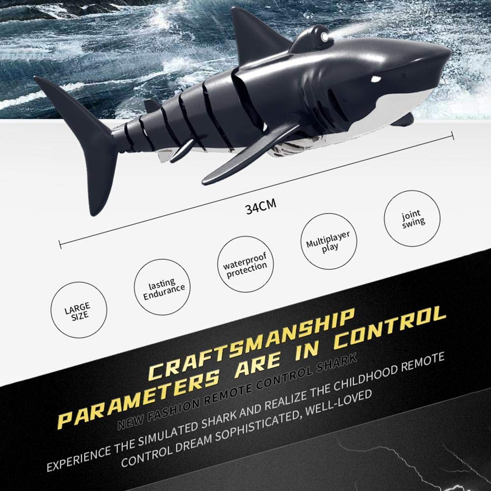 Foto 7 pulgar | Juguete con Control Remoto Shark Toy Coodoo a Escala 1:18 para más de 6 Años - Venta Internacional
