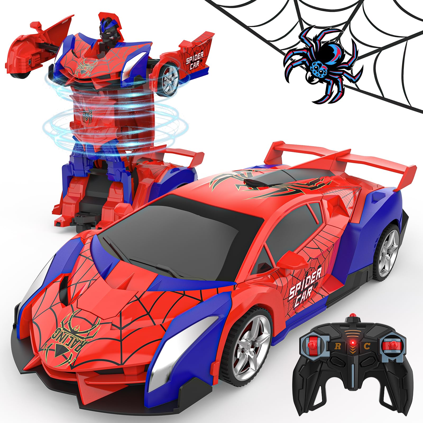 Robot Transformador Bluejay Rc Car A Escala 1:18 Para Niños De 4 A 12 Años - Venta Internacional.