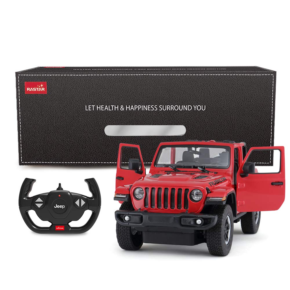 Foto 8 pulgar | Coche A Control Remoto Rastar Jeep Wrangler Jl A Escala 1:14 Rojo - Venta Internacional.