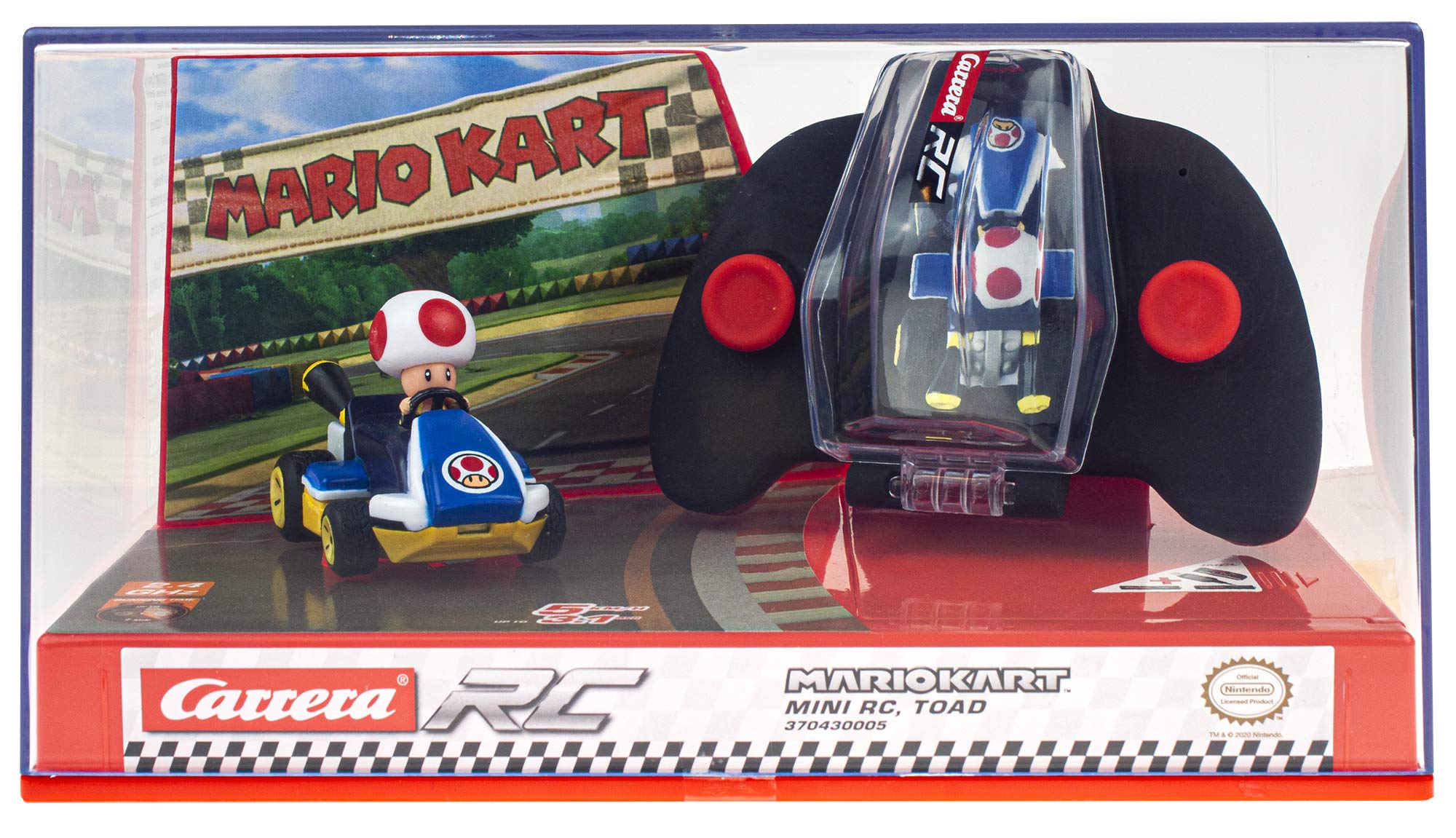 Foto 6 pulgar | Coche De Juguete Carrera Rc Nintendo Mario Kart Toad 2,4 Ghz 1:50 - Venta Internacional.