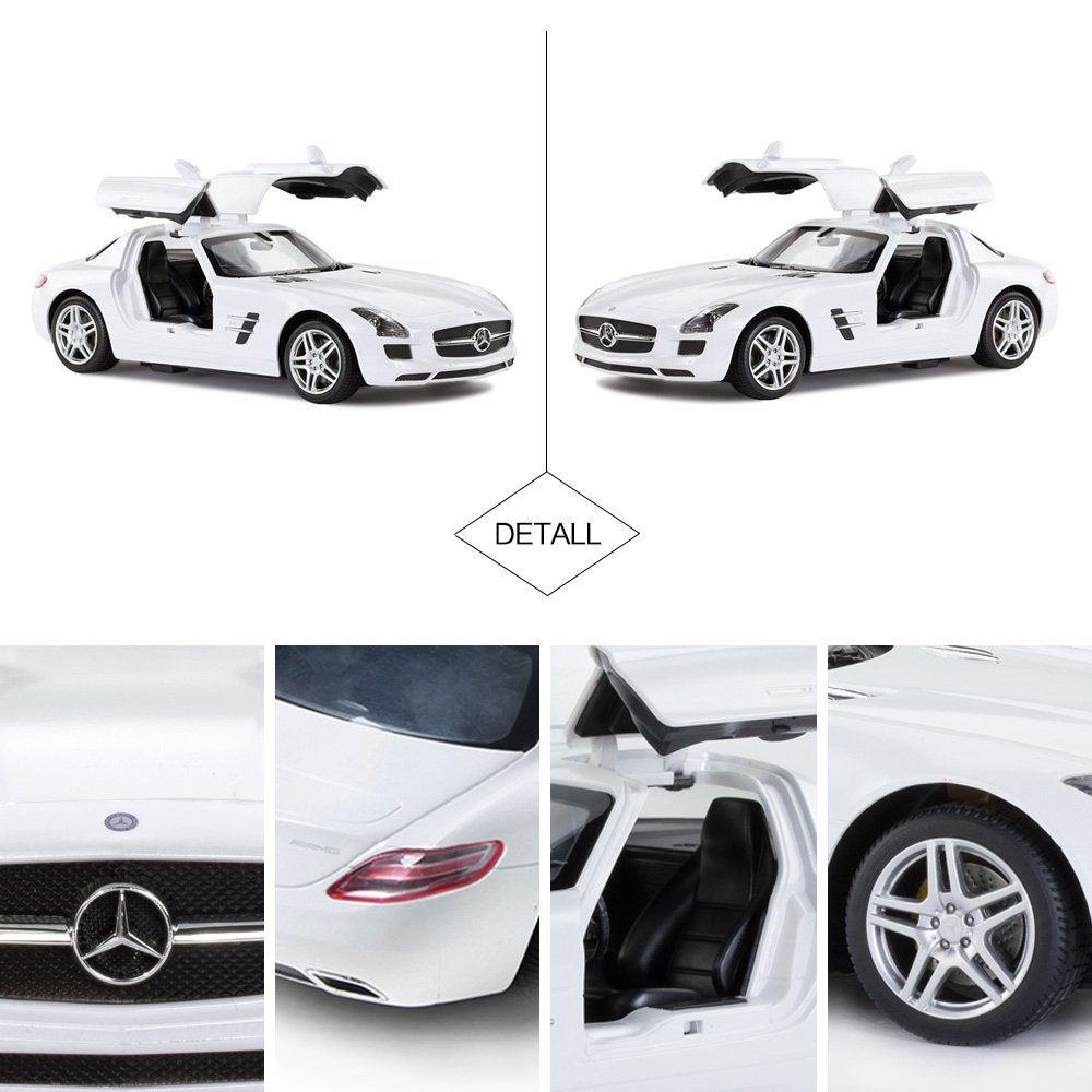 Foto 7 | Coche A Control Remoto Rastar Benz Mercedes Sls Amg A Escala 1:14 - Venta Internacional