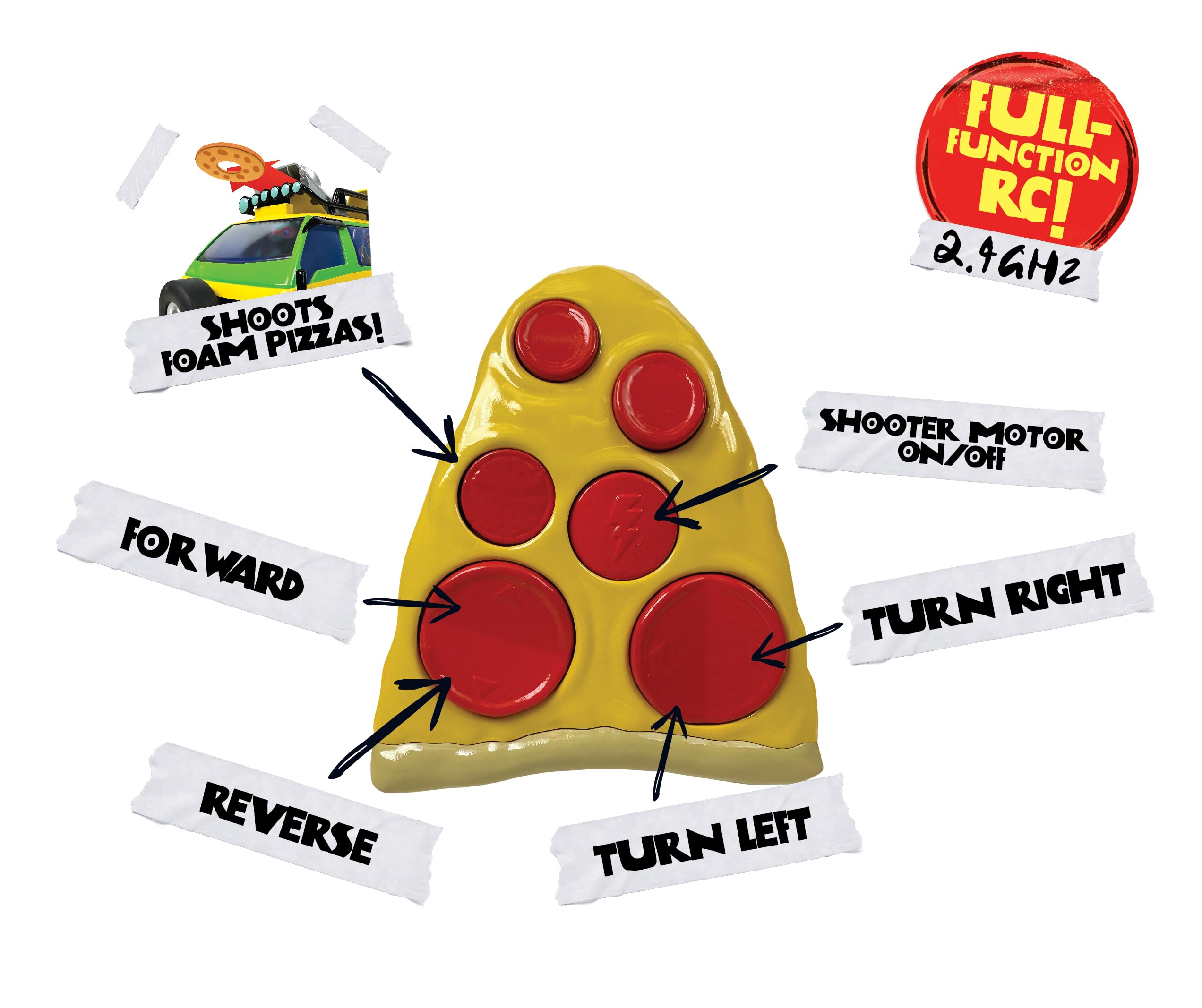 Foto 5 pulgar | Vehículo con Figura de Pizza- Venta Internacional