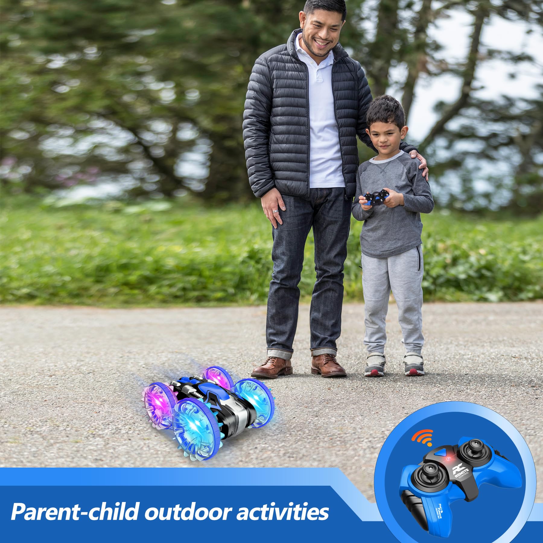 Foto 8 pulgar | Coche Anfibio Rc De Juguete Impermeable Para Niños De 5 A 12 Años Con Control Remoto - Venta Internacional.
