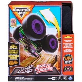 Foto 2 | Carro Rc Monster Jam Ramp Champ Grave Digger A Escala 1:15 - Venta Internacional.