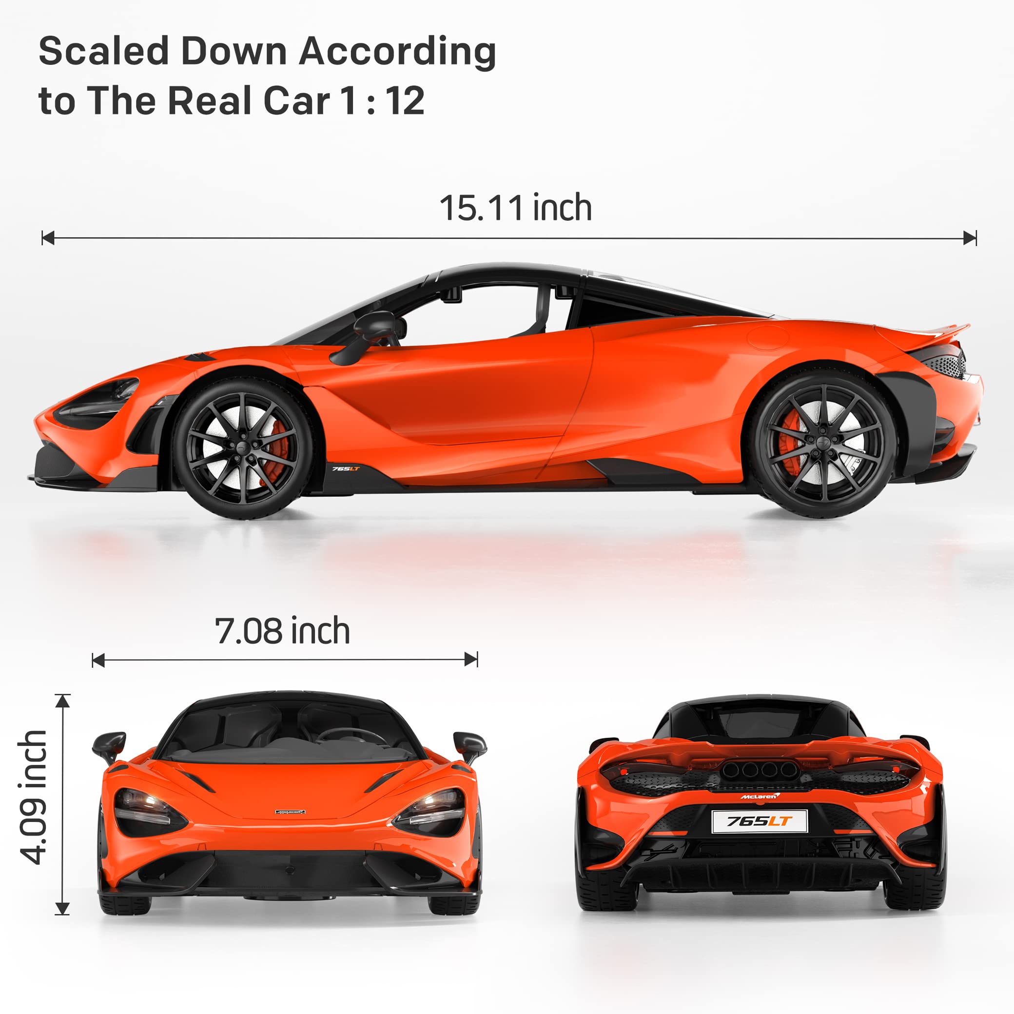 Foto 6 pulgar | Coche A Control Remoto Miebely Mclaren 765lt 1/12 7.4v 900mah - Venta Internacional.