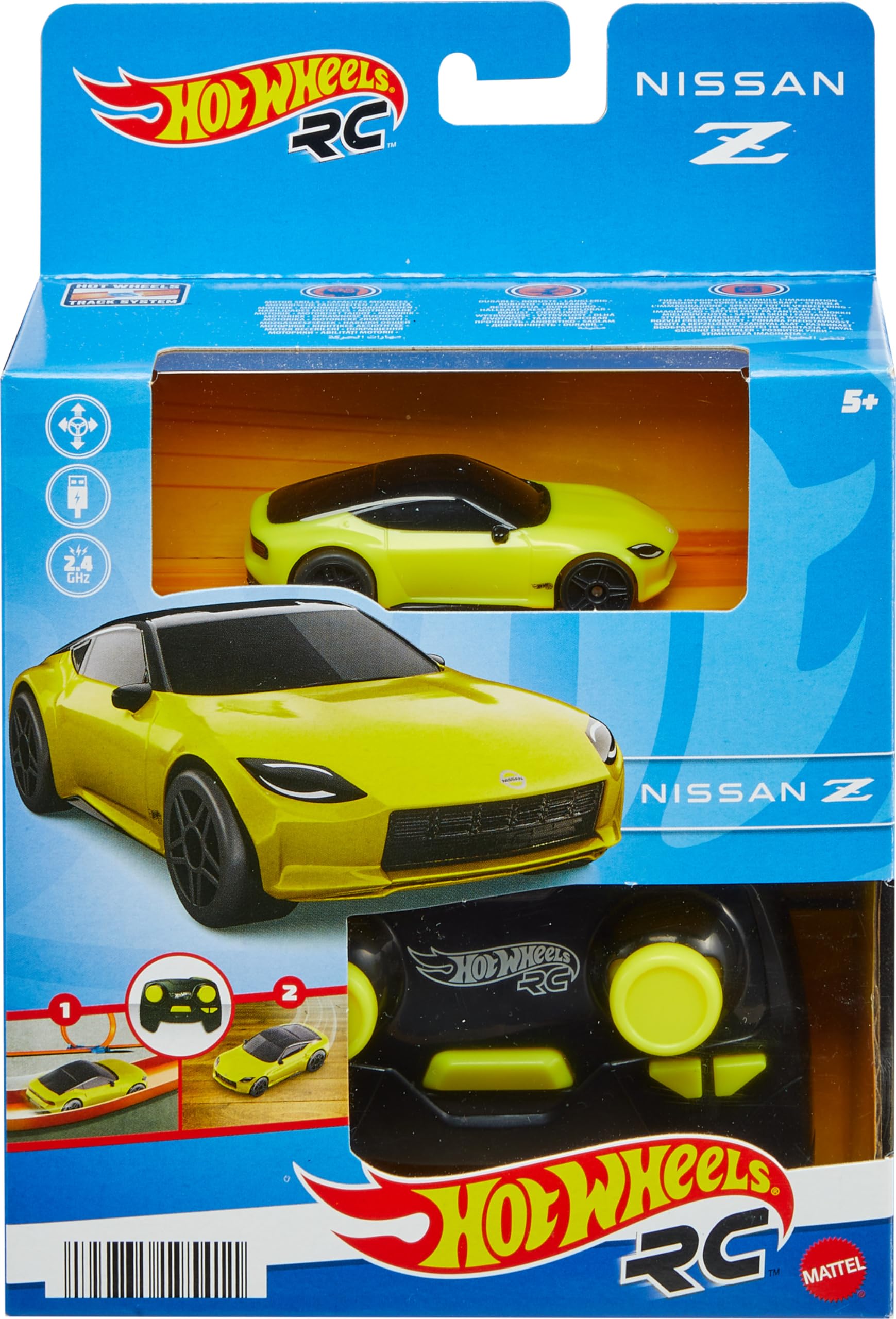 Foto 7 pulgar | Coche Rc De Juguete Hot Wheels Nissan Z A Escala 1:64 Con Controlador - Venta Internacional.