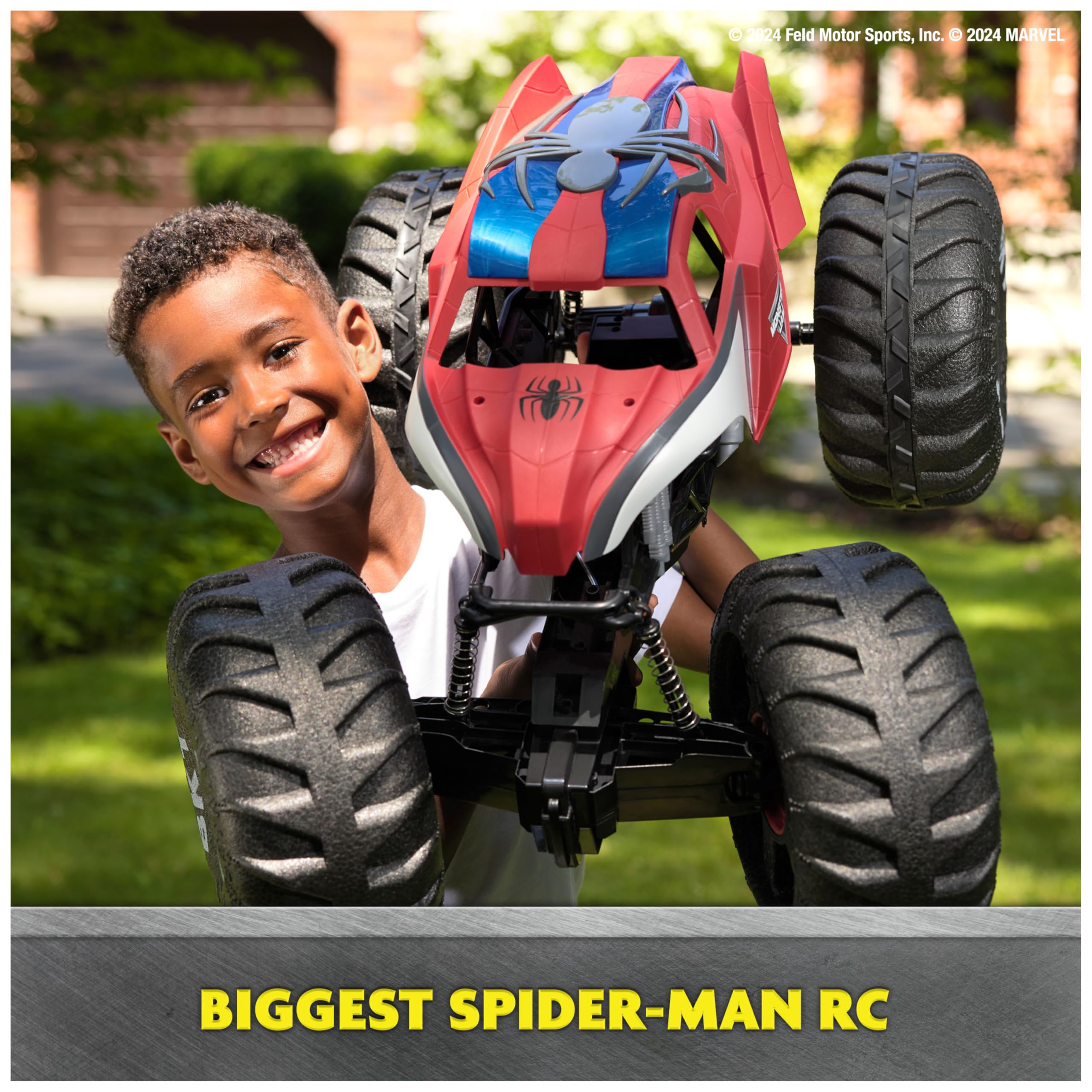 Foto 5 pulgar | Monster Truck Monster Jam Marvel Mega Spider-man A Escala 1:6 - Venta Internacional.