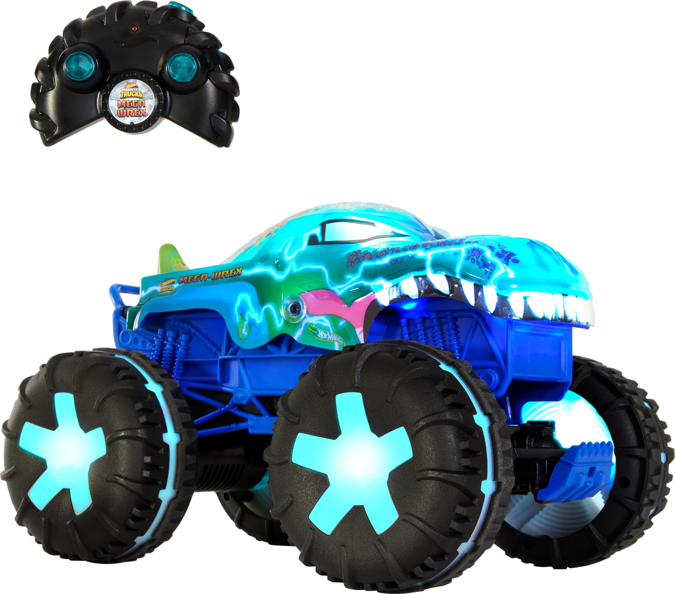 Camión De Juguete Hot Wheels Monster Trucks Rc Mega-wrex A Escala 1:15 - Venta Internacional.