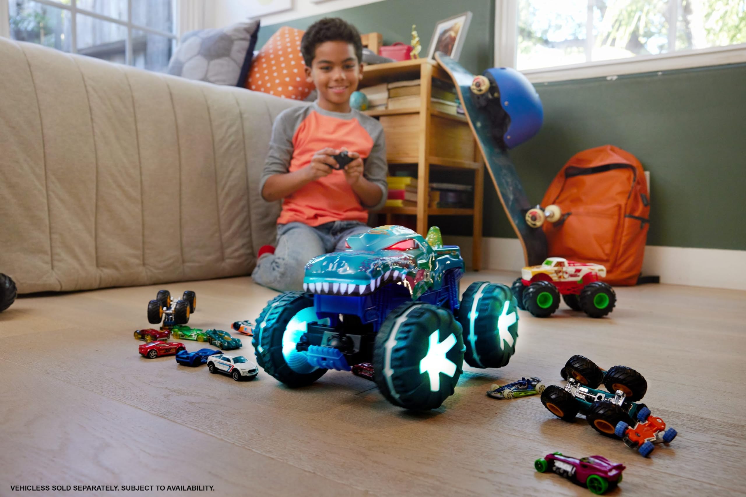Foto 3 pulgar | Camión De Juguete Hot Wheels Monster Trucks Rc Mega-wrex A Escala 1:15 - Venta Internacional.