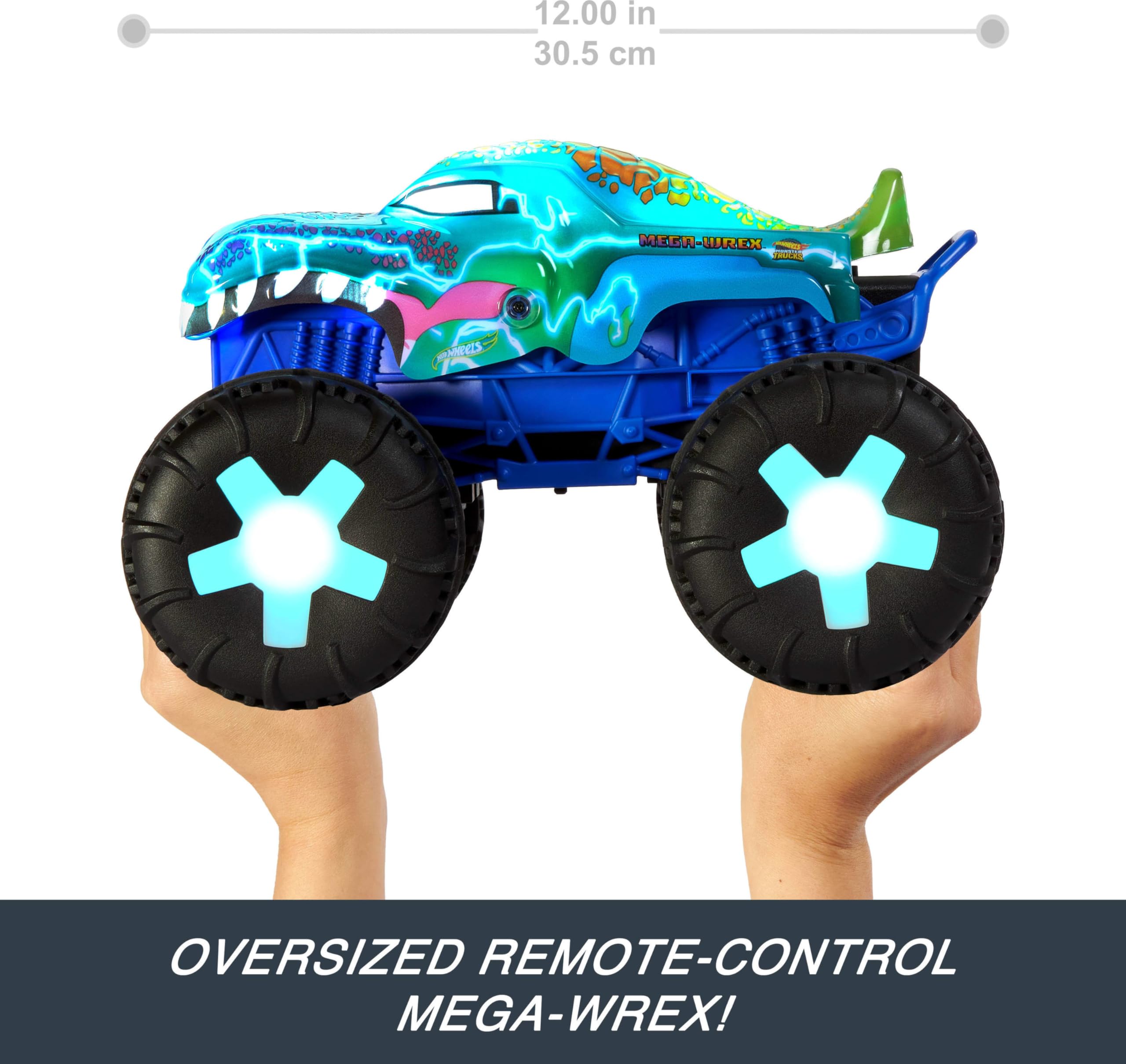 Foto 4 pulgar | Camión De Juguete Hot Wheels Monster Trucks Rc Mega-wrex A Escala 1:15 - Venta Internacional.