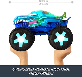 Foto 3 | Camión De Juguete Hot Wheels Monster Trucks Rc Mega-wrex A Escala 1:15 - Venta Internacional.