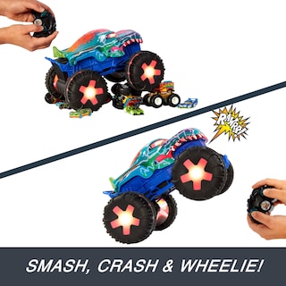Foto 4 | Camión De Juguete Hot Wheels Monster Trucks Rc Mega-wrex A Escala 1:15 - Venta Internacional.