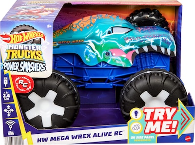 Foto 6 | Camión De Juguete Hot Wheels Monster Trucks Rc Mega-wrex A Escala 1:15 - Venta Internacional.