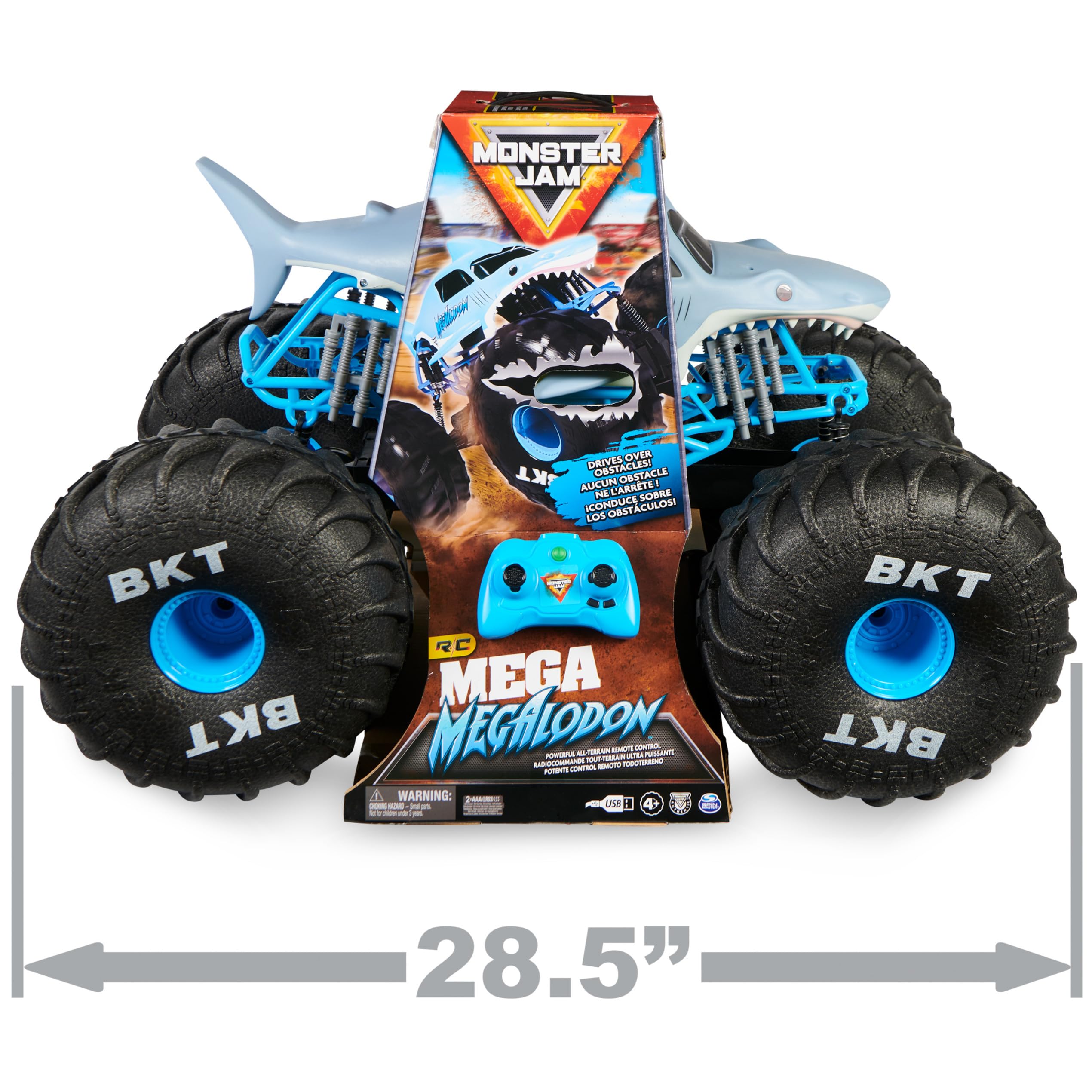 Foto 3 pulgar | Mando A Distancia Monster Truck Monster Jam Mega Megalodon - Venta Internacional.