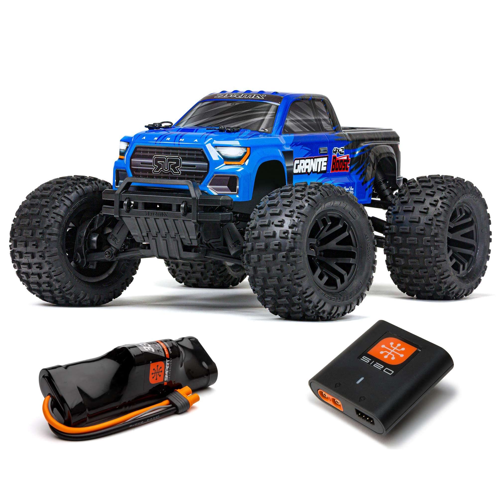 Foto 2 pulgar | Camión Rc Arrma Granite 4x2 Boost Mega 550 1/10 Rtr Azul - Venta Internacional.