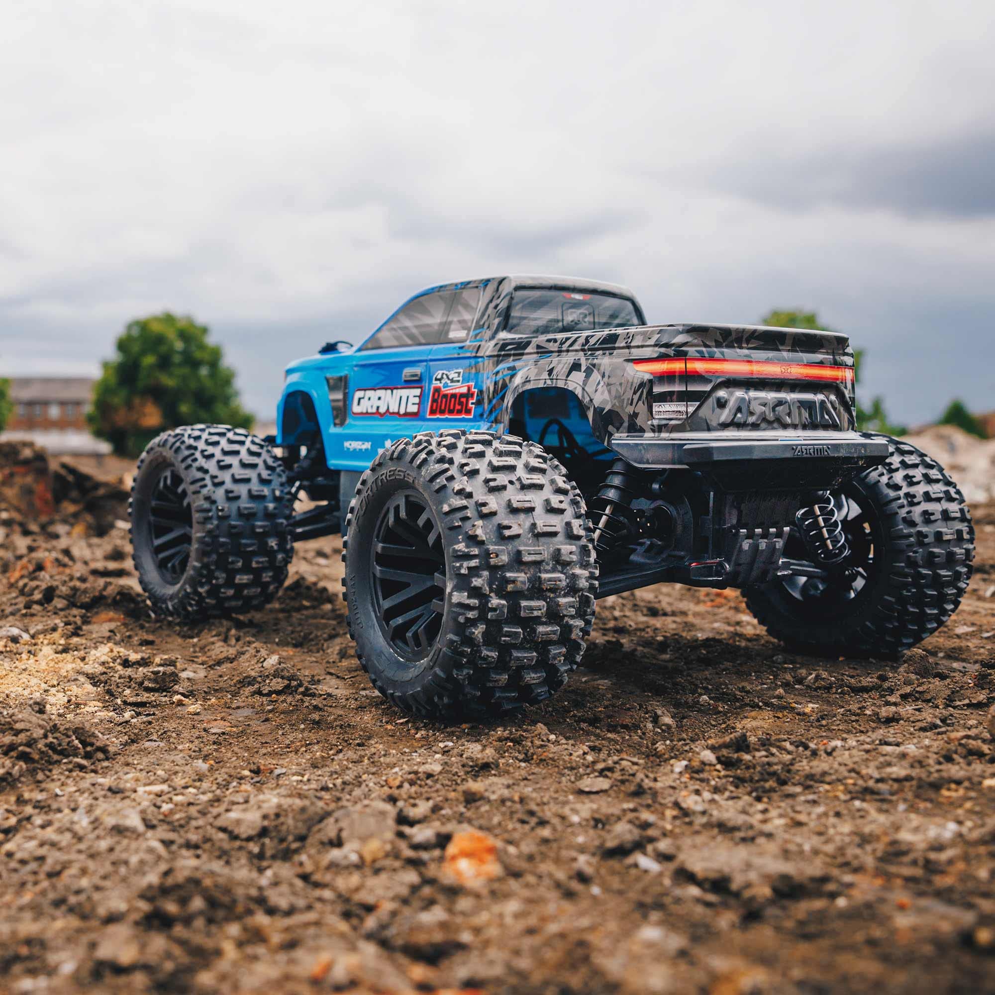 Foto 8 pulgar | Camión Rc Arrma Granite 4x2 Boost Mega 550 1/10 Rtr Azul - Venta Internacional.