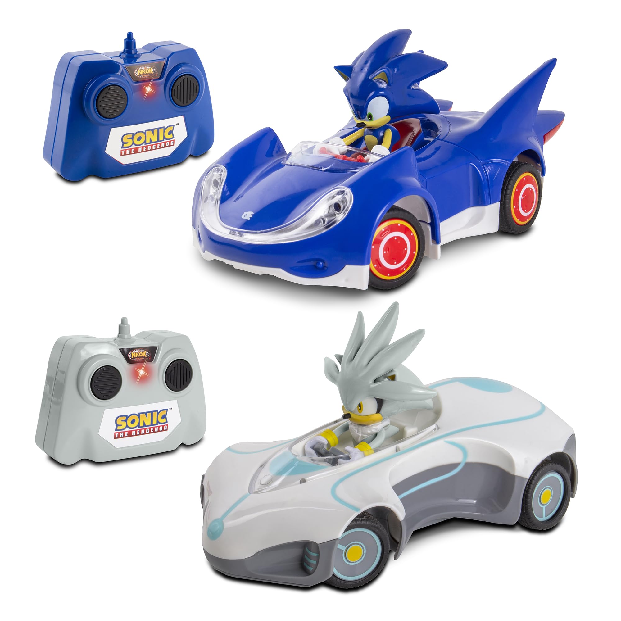 Coche Rc Nkok Sonic & Silver A Escala 1/28, 2,4 Ghz, 6,5 Pulgadas - Venta Internacional.