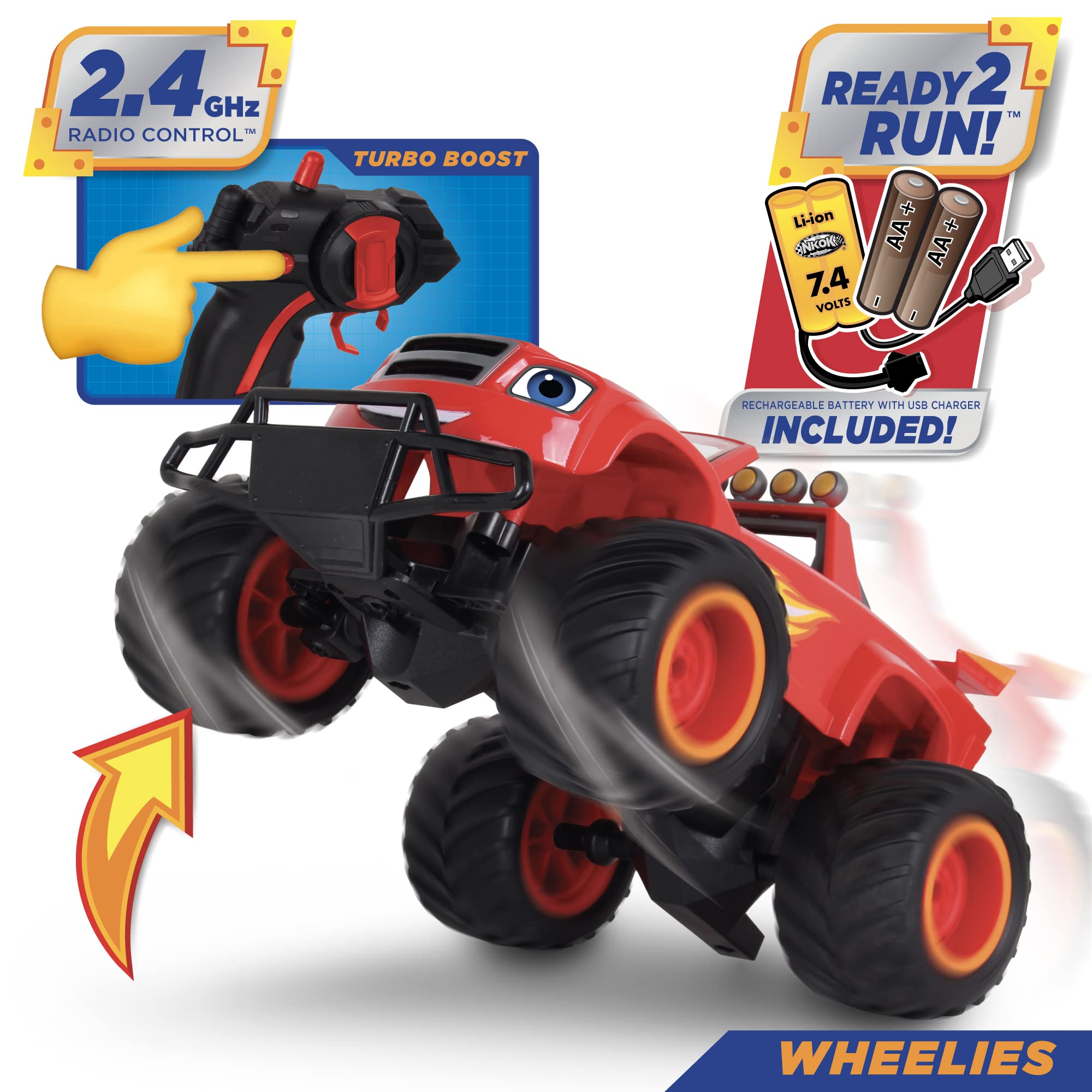 Foto 3 pulgar | Monster Truck Todoterreno Con Control Remoto Nkok Blaze Blaze - Venta Internacional.