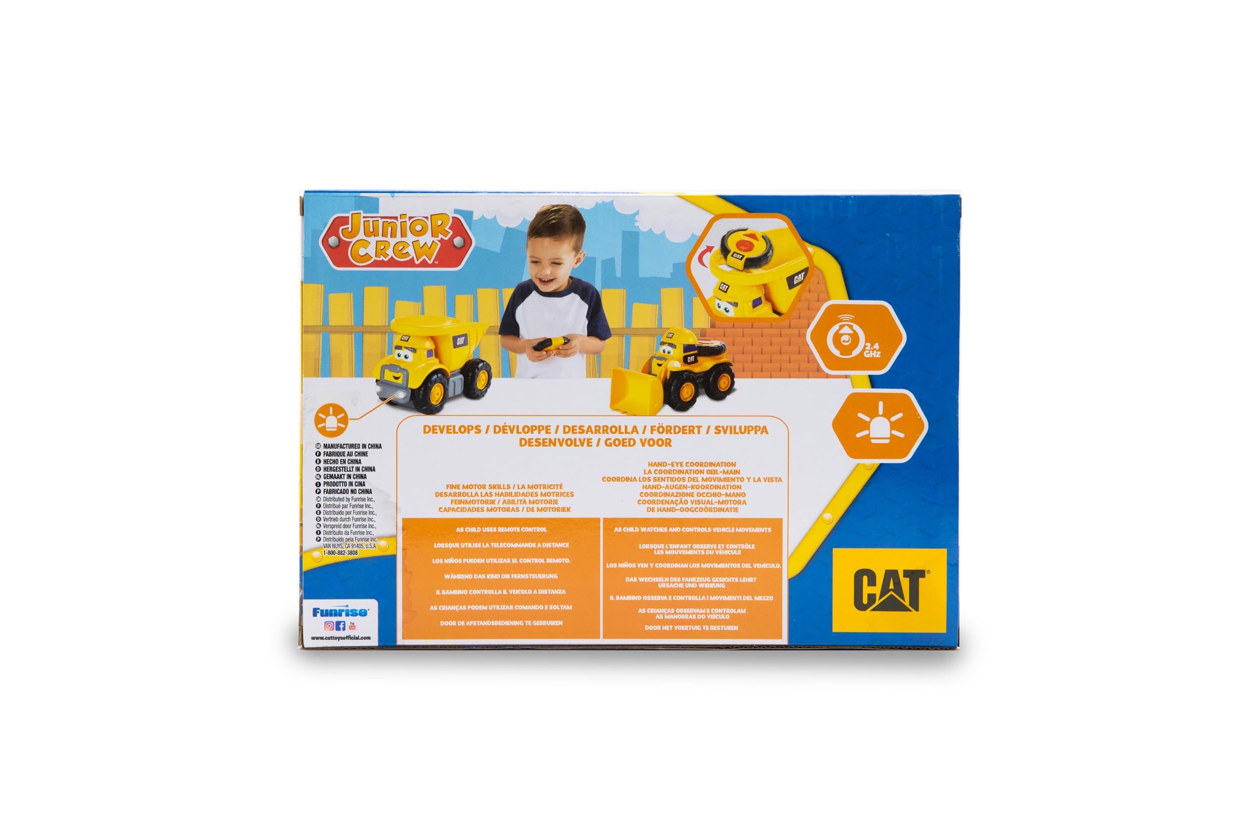 Foto 5 | Juguete De Construcción Cat Junior Crew Lil' Movers Rc Truck + Dump - Venta Internacional.