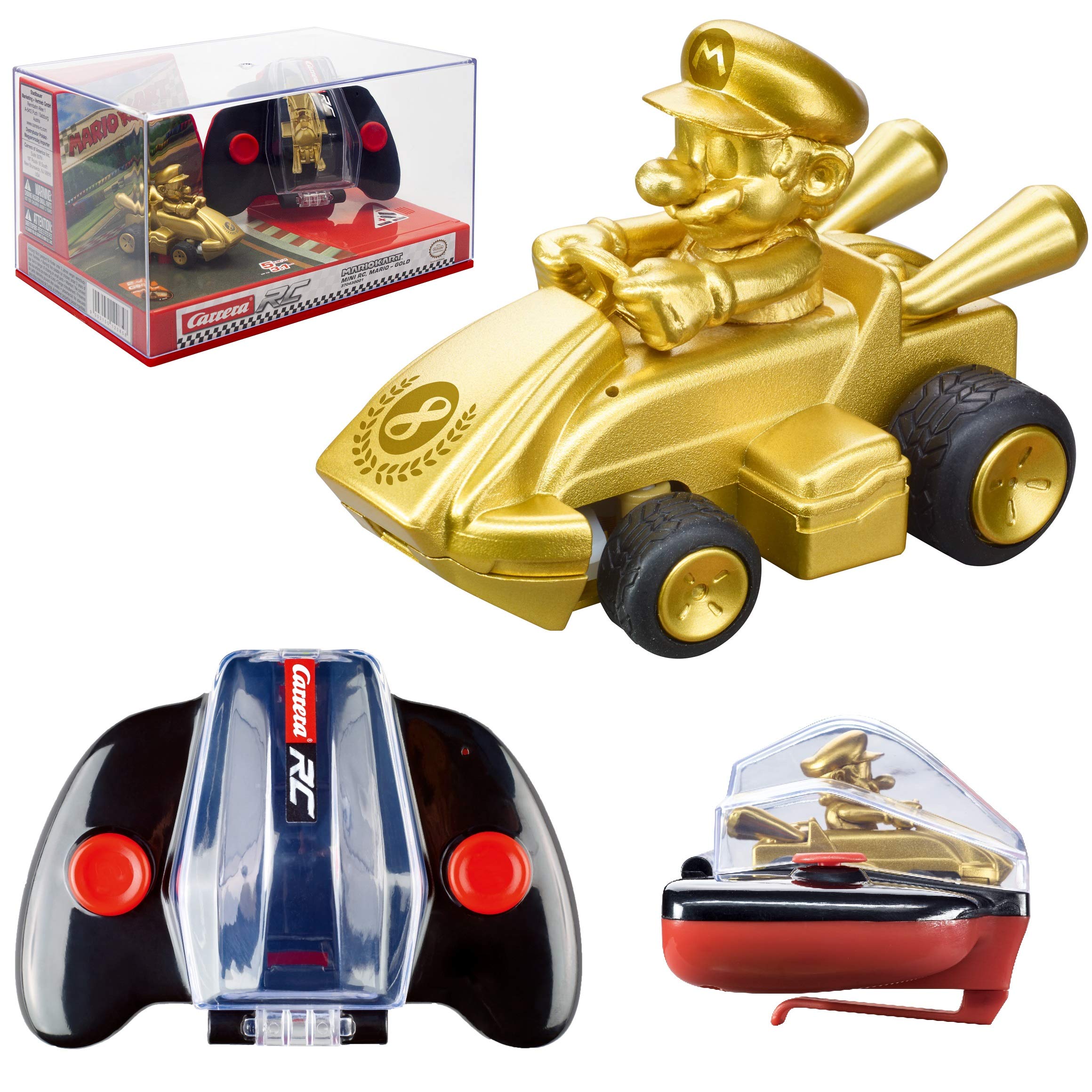 Foto 2 pulgar | Coche De Juguete Carrera Rc Nintendo Mario Kart 2.4 Ghz Gold Mario - Venta Internacional.