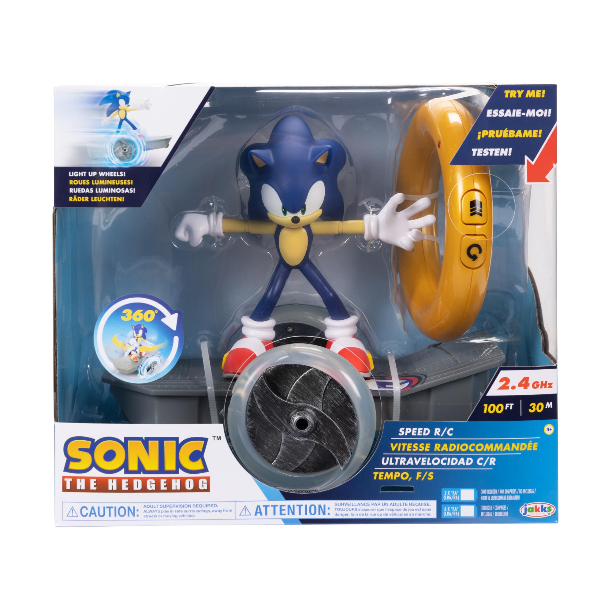 Foto 2 | Vehículo De Skate Rc Sonic The Hedgehog Speed Con Anillo Dorado - Venta Internacional.