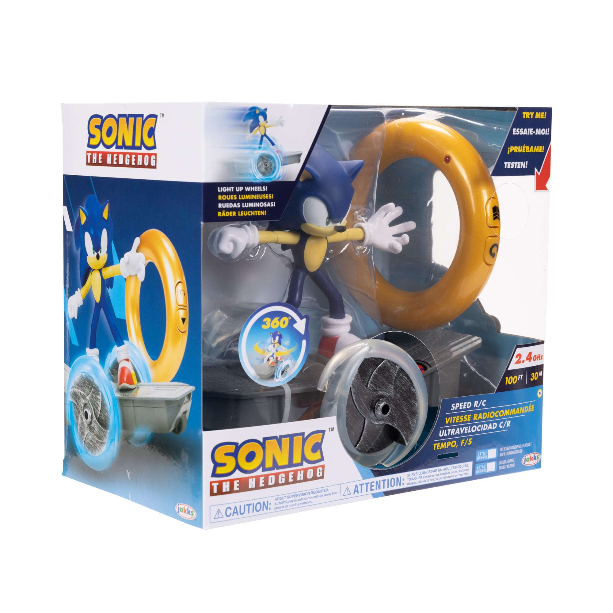 Foto 4 pulgar | Vehículo De Skate Rc Sonic The Hedgehog Speed Con Anillo Dorado - Venta Internacional.