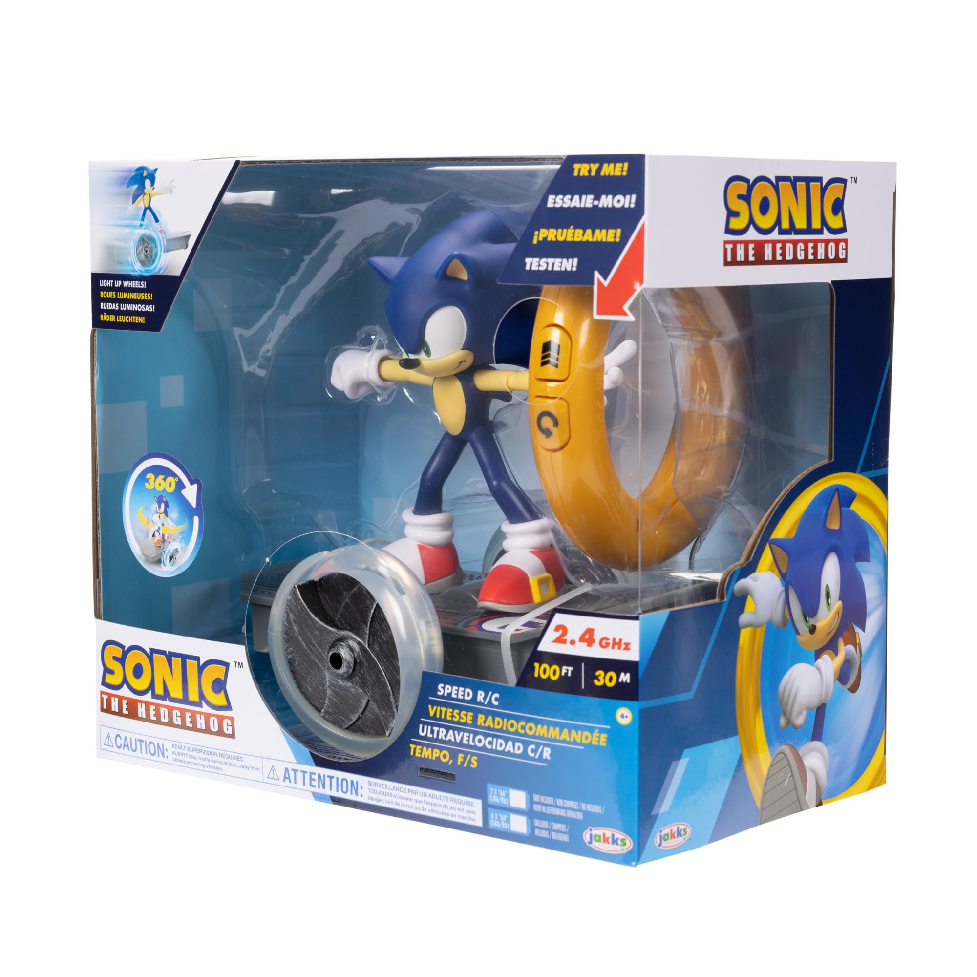 Foto 6 pulgar | Vehículo De Skate Rc Sonic The Hedgehog Speed Con Anillo Dorado - Venta Internacional.