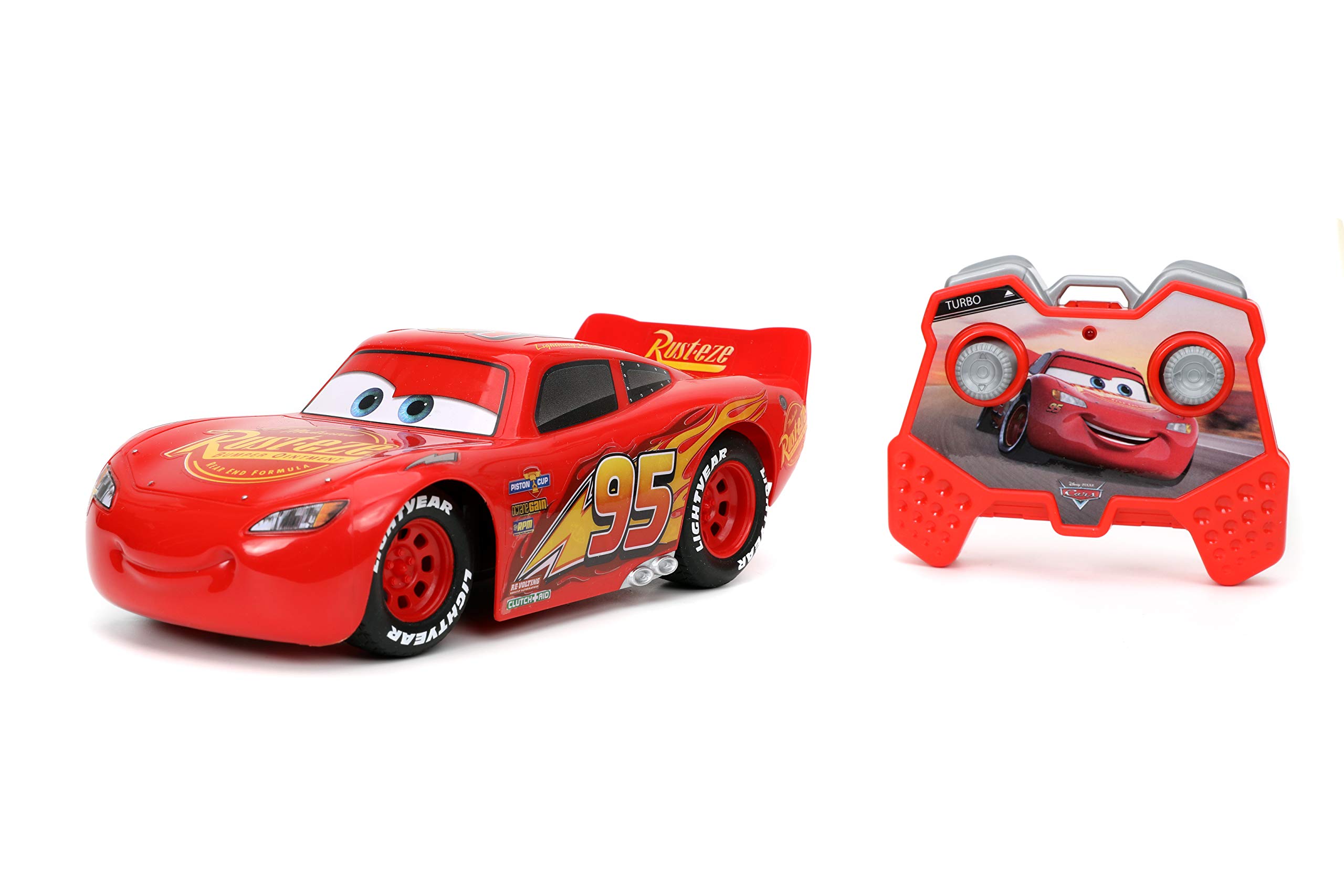 Foto 1 | Coche de Control Remoto Jada Toys Pixar Cars 1:24 Rayo McQueen - Venta Internacional