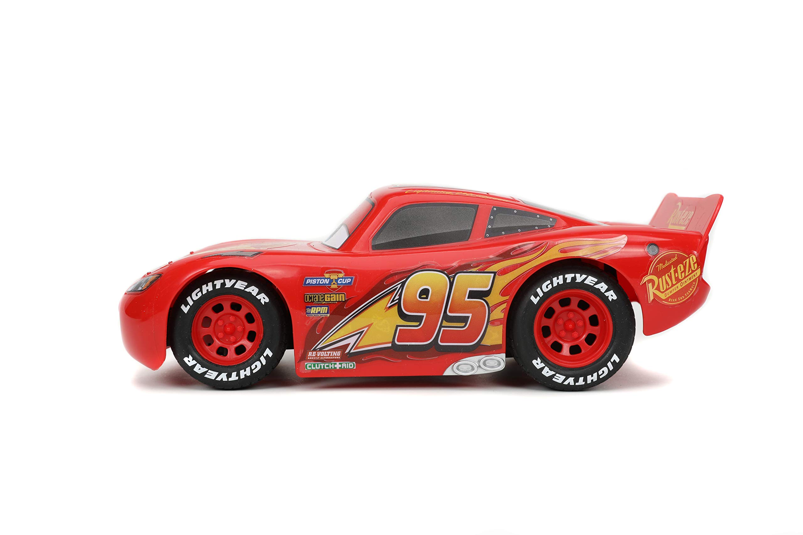 Foto 3 | Coche de Control Remoto Jada Toys Pixar Cars 1:24 Rayo McQueen - Venta Internacional