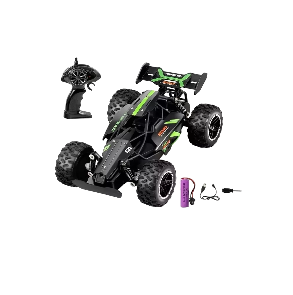 Carro Lab.G a Control Remoto de Alta Velocidad Impermeable 1/18 Negro